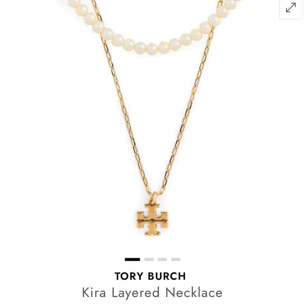 The Tory Burch Kira layered necklace- New